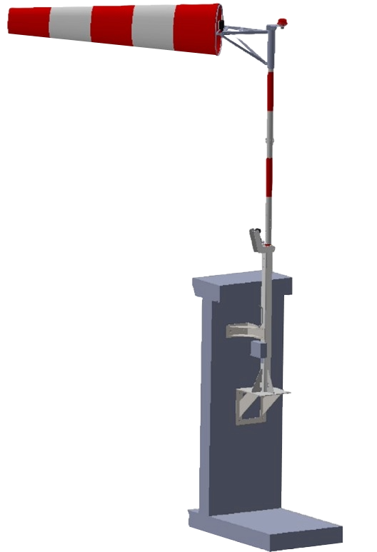 wind direction indicator wall fixing