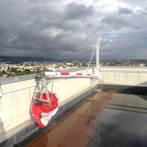 wind direction indicator on a roof
